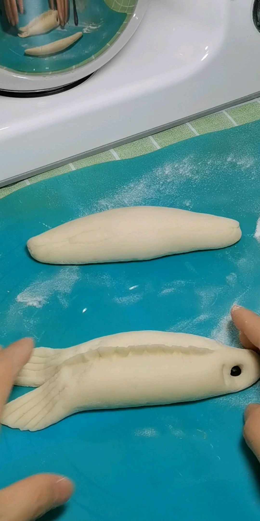 年夜饭花样馒头鱼