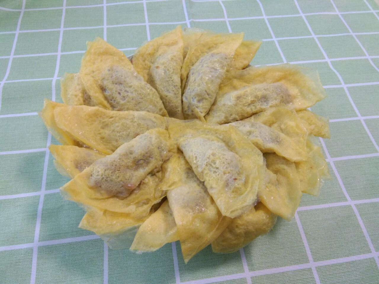 年夜饭~手工包蛋饺