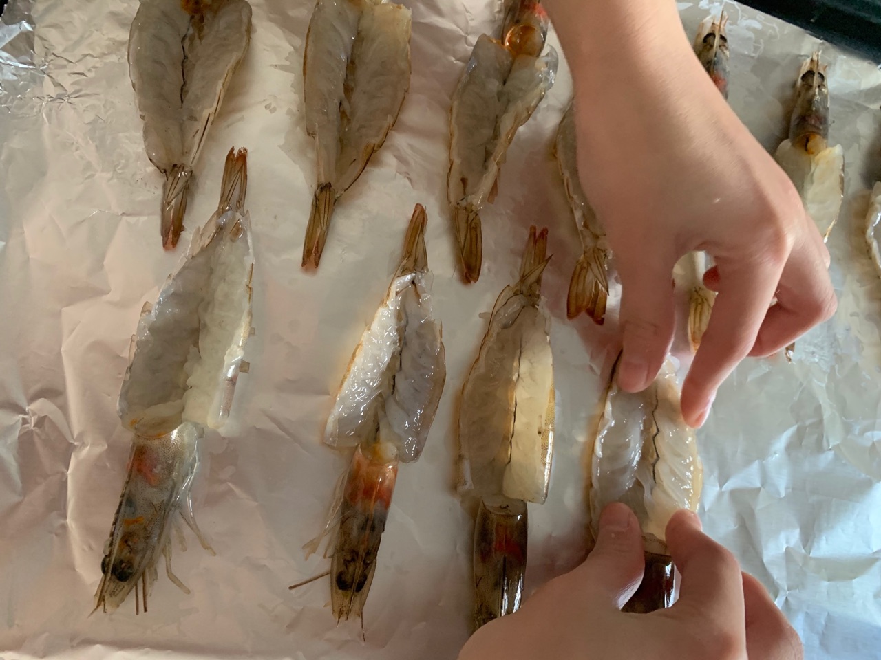 年夜饭，芝士焗虾