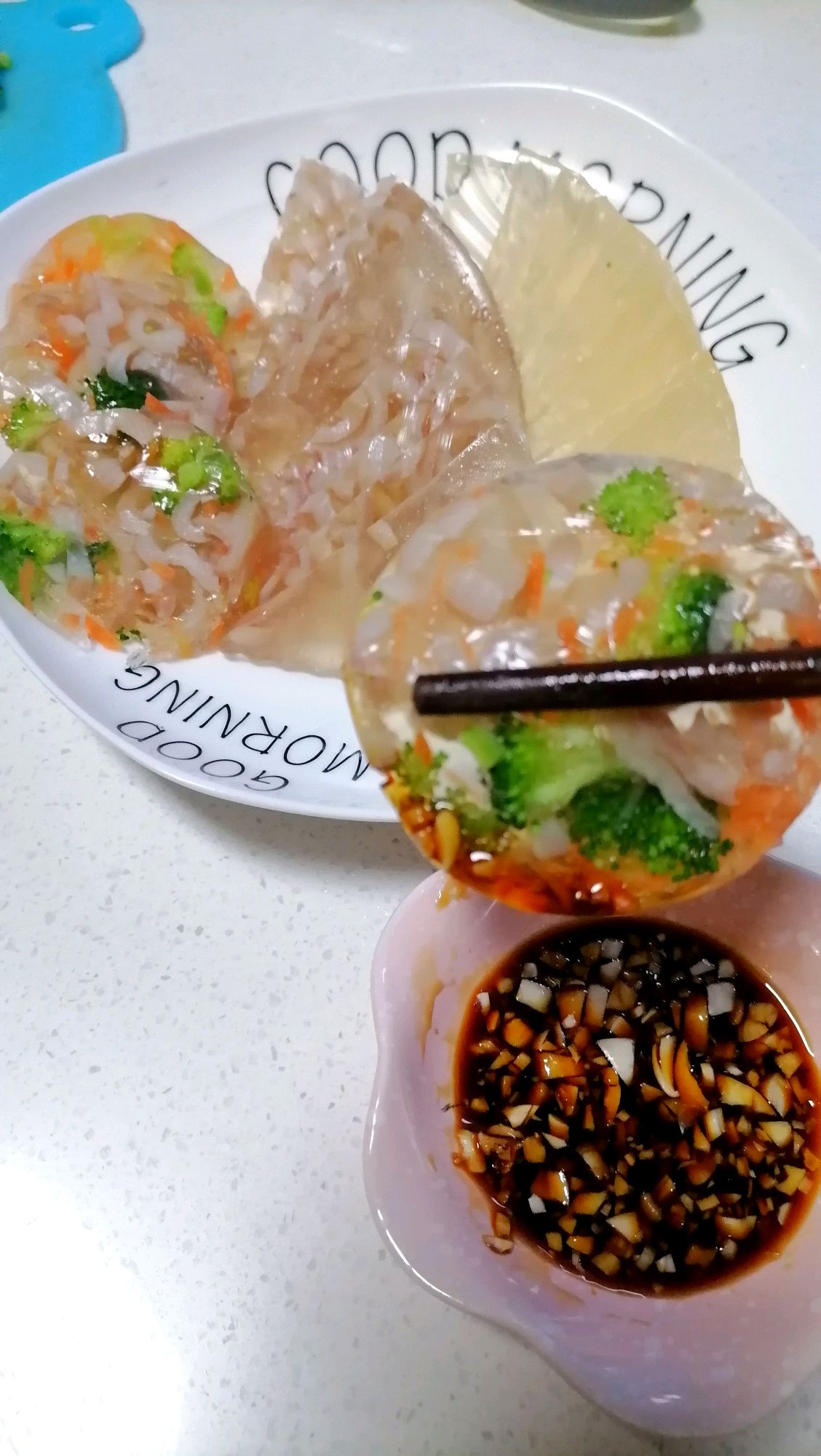 年夜饭之~自制蔬菜皮冻