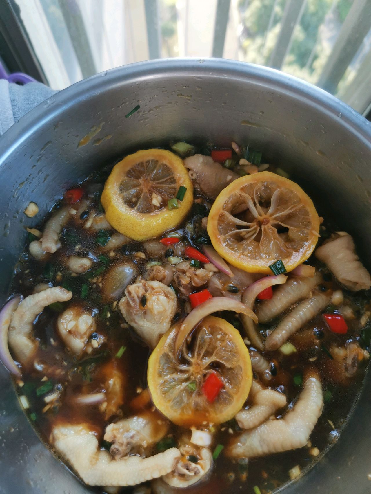 柠檬百香果鸡爪