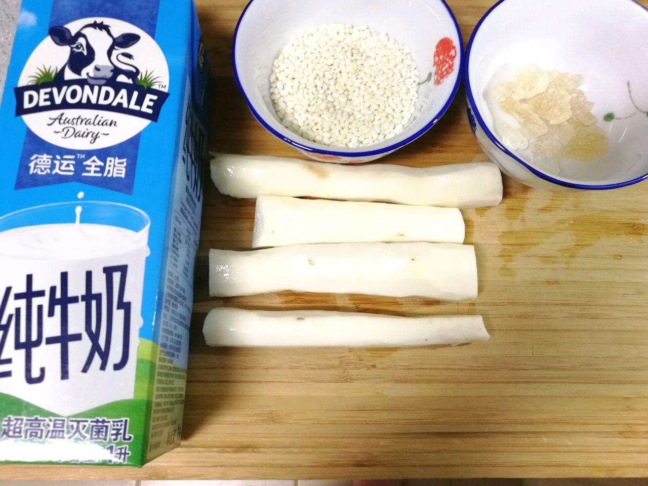 牛奶糯米山药糊