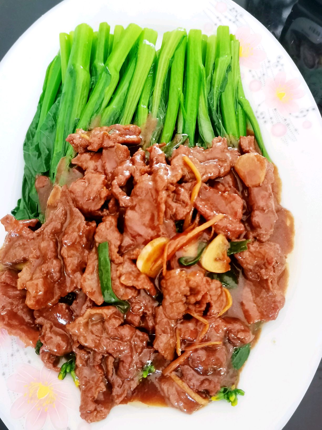 牛气冲天之蚝油牛肉菜心