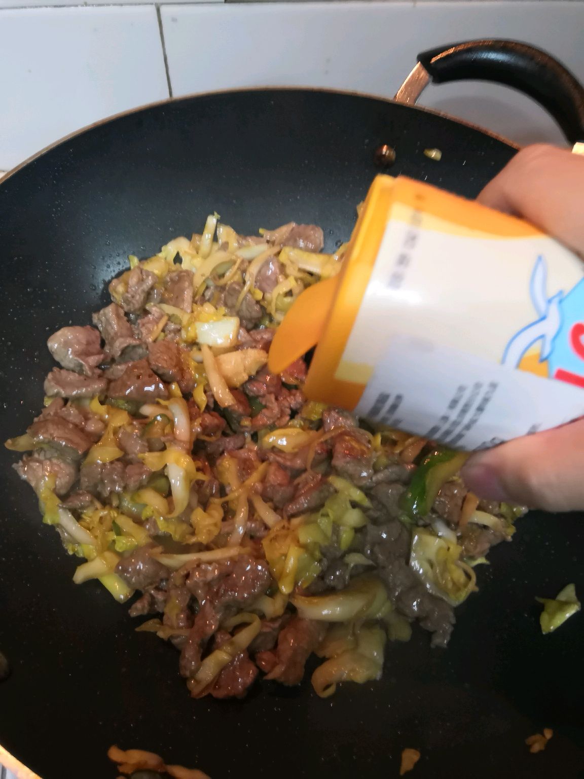 牛肉炒圆白菜