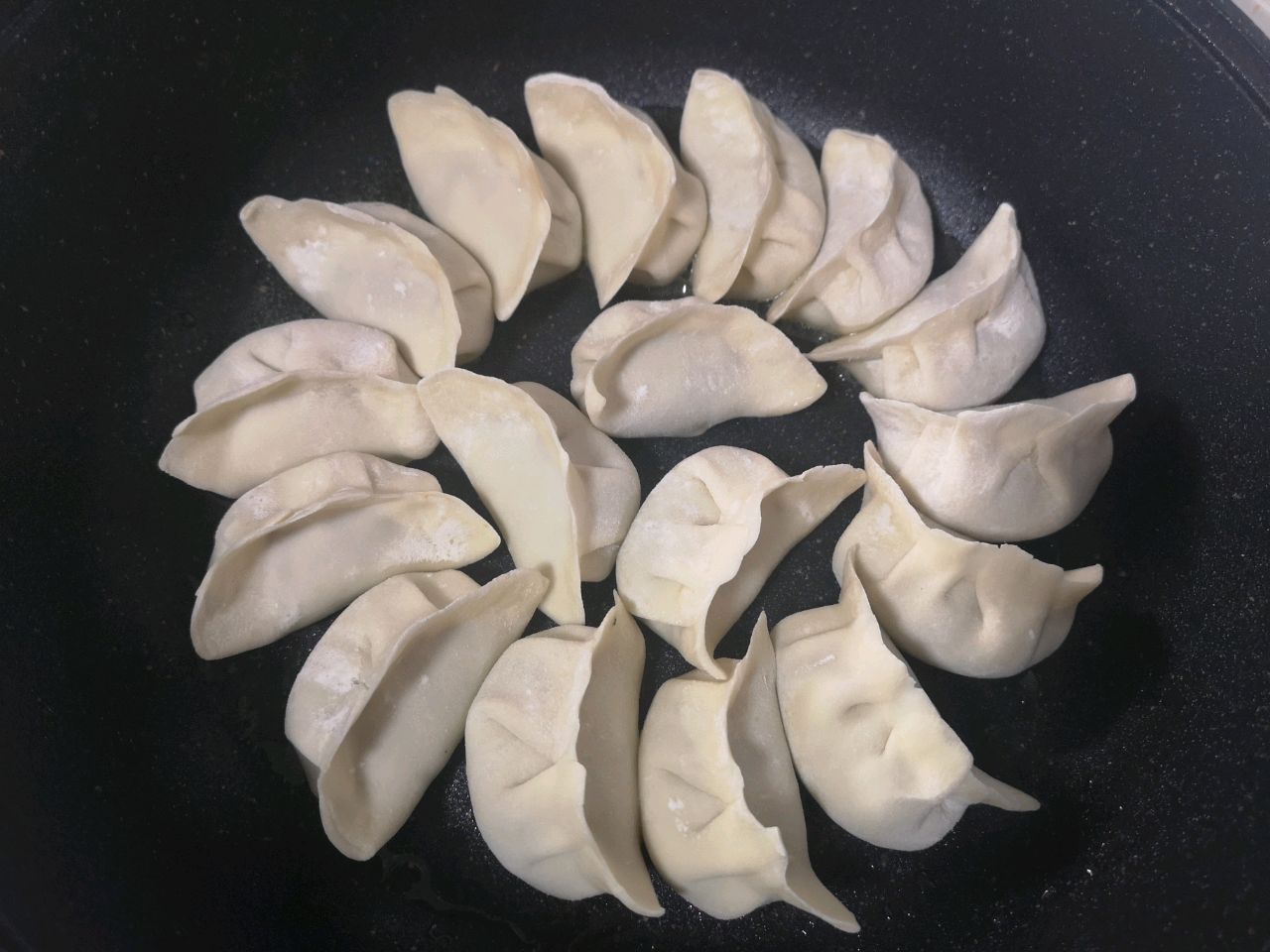 牛肉大葱锅贴