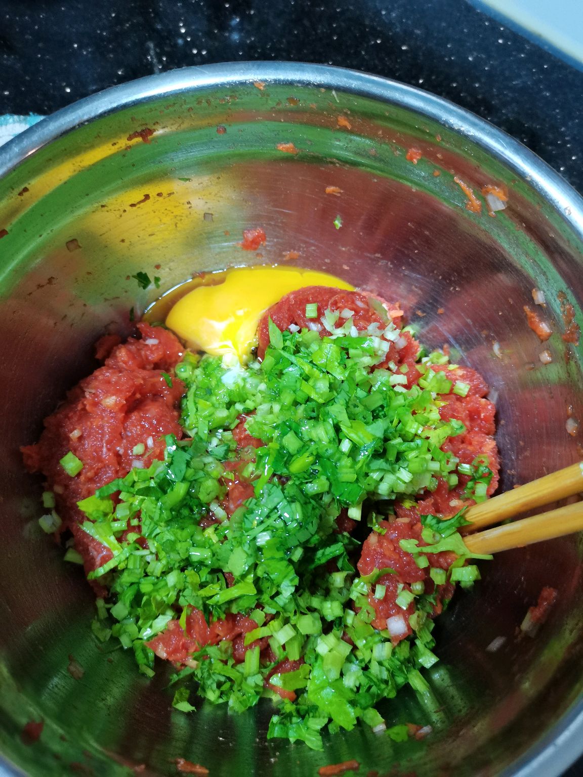 牛肉胡萝卜芹菜丸子