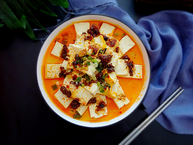 牛肉酱蒸豆腐