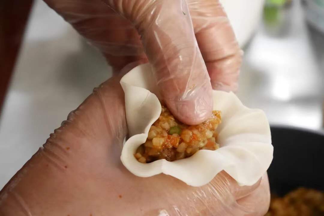 牛肉糯米蛋黄烧卖