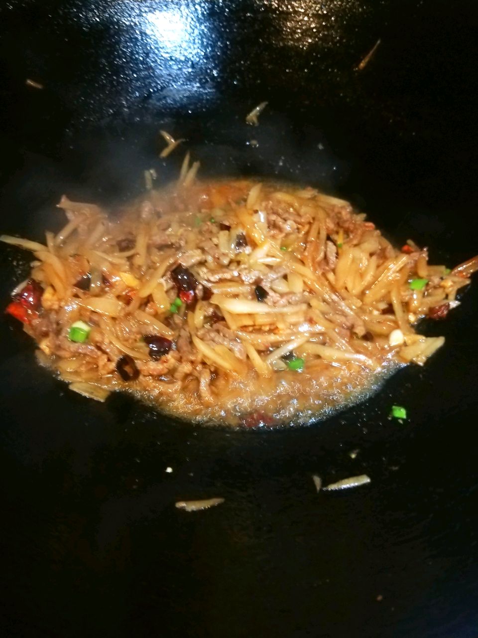 牛肉炝萝卜丝