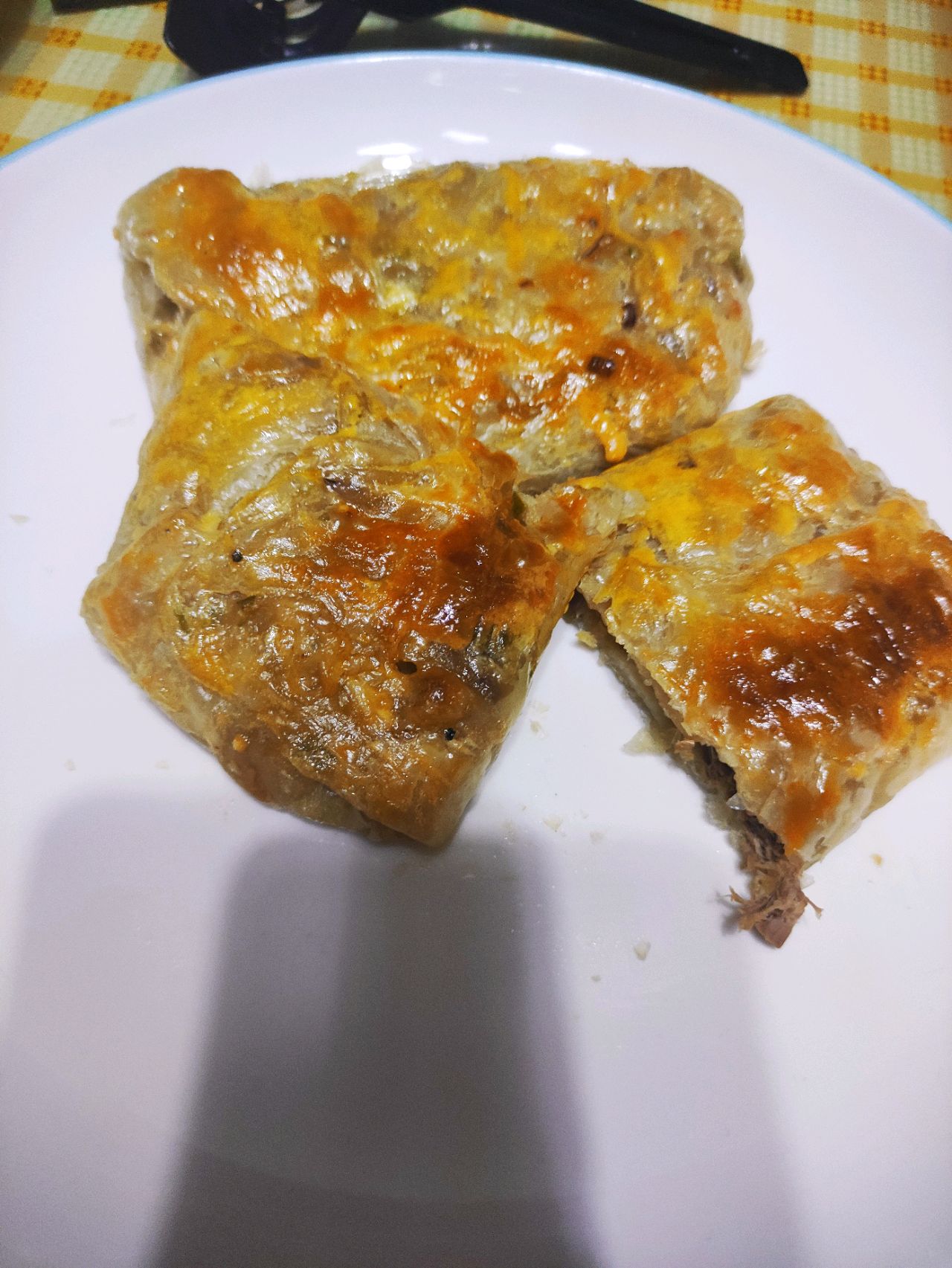 牛肉芝士葱香饼