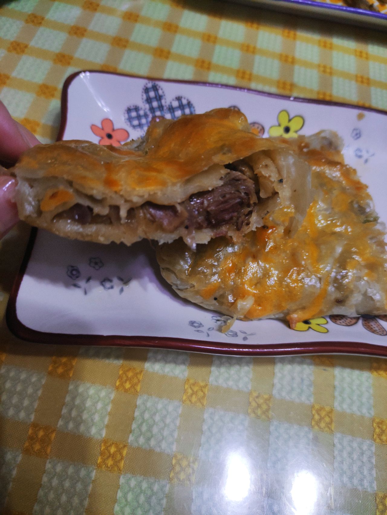 牛肉芝士葱香饼