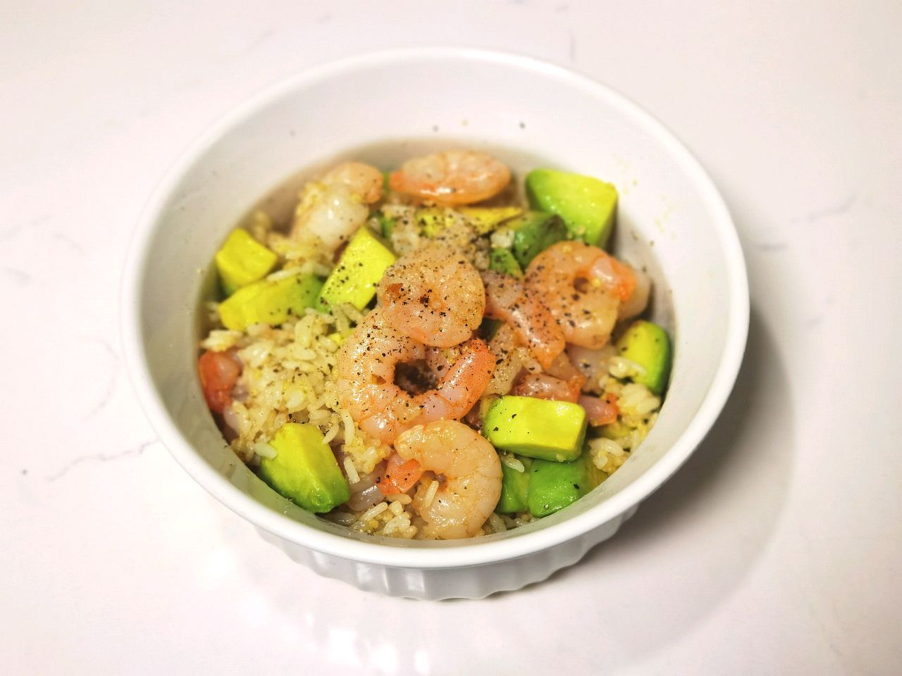 牛油果虾仁炒饭