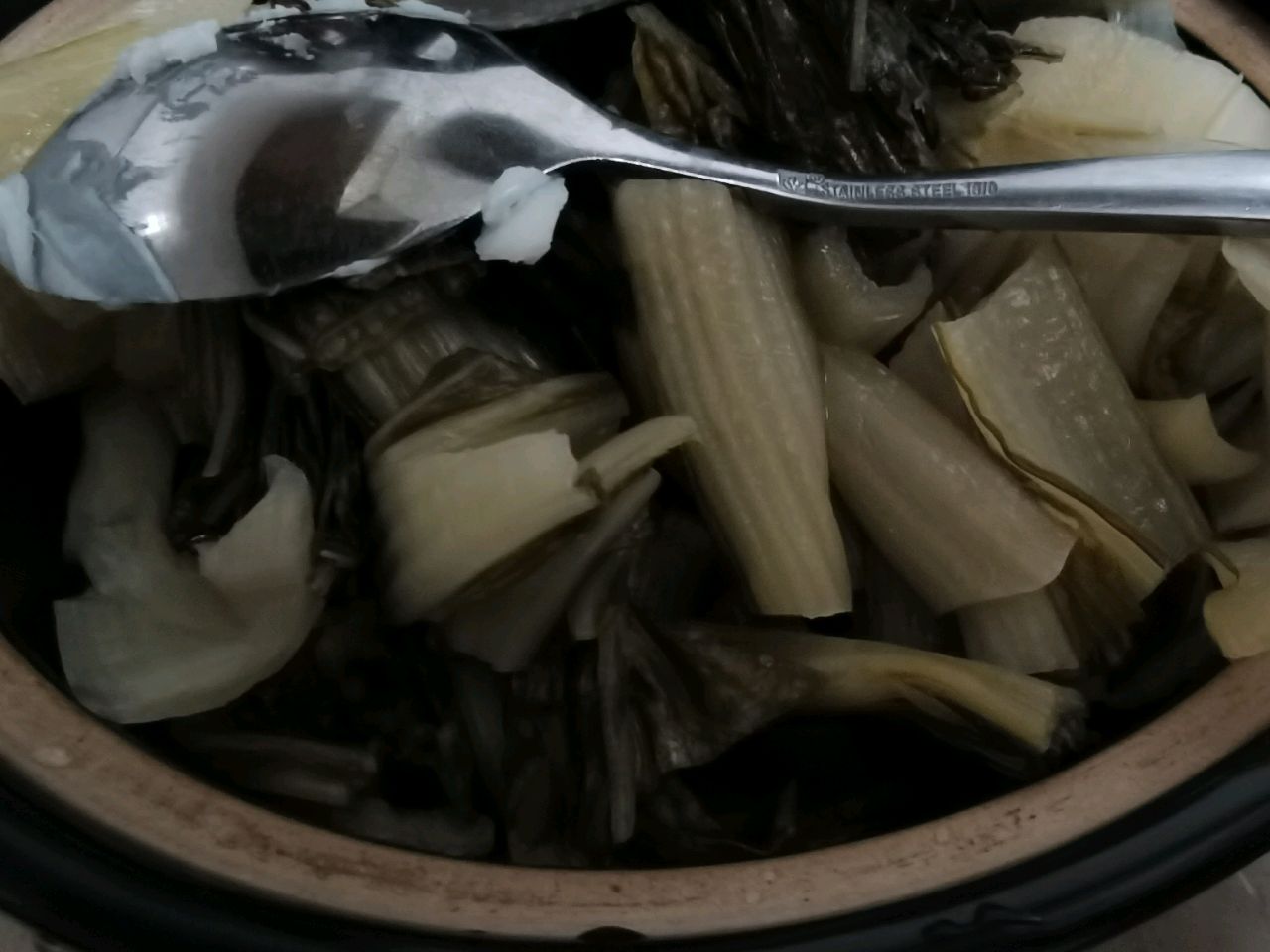 暖暖的，很好吃——冬笋腌菜驴肉锅