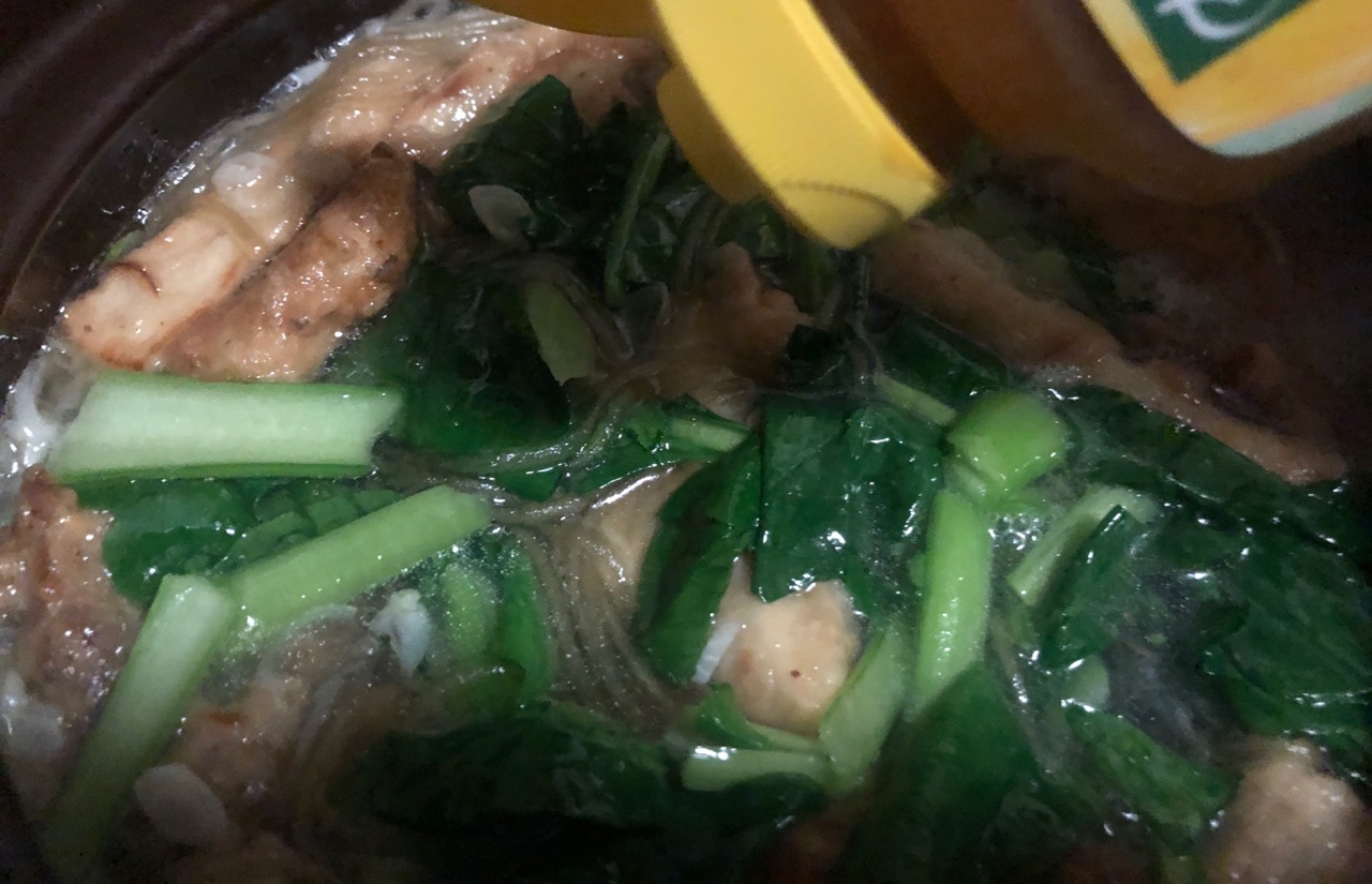 暖暖的砂锅酥菜煲
