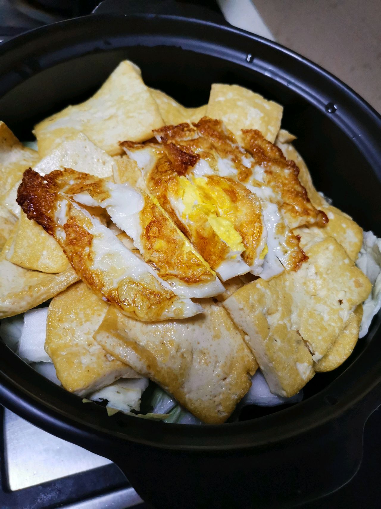 暖暖的味道:白菜豆腐煲