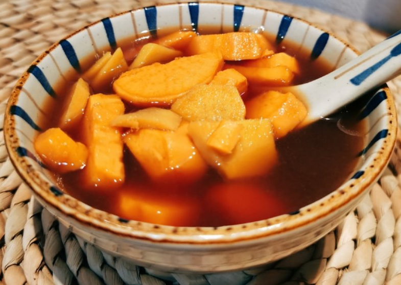 暖身番薯糖水