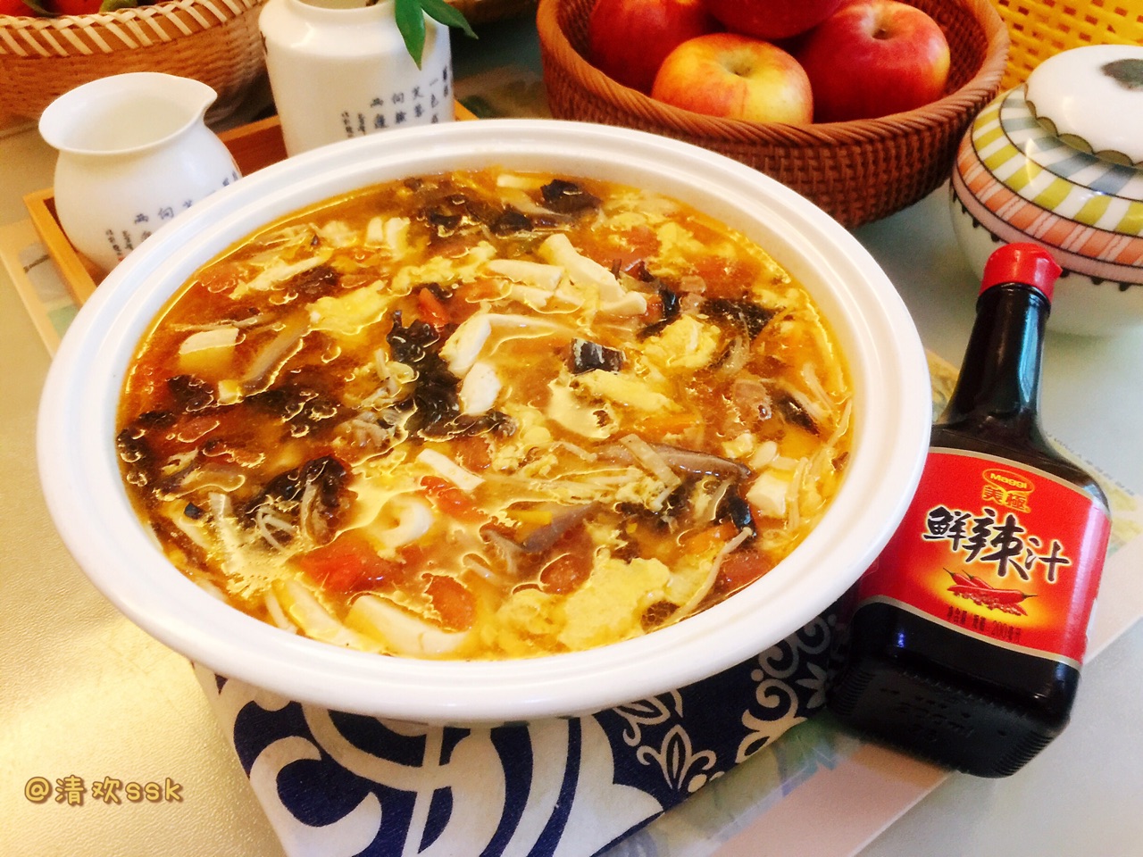 暖心暖胃,减脂消食-家常酸辣汤