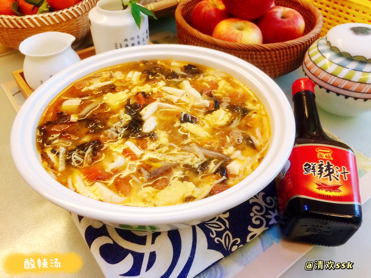 暖心暖胃,减脂消食-家常酸辣汤