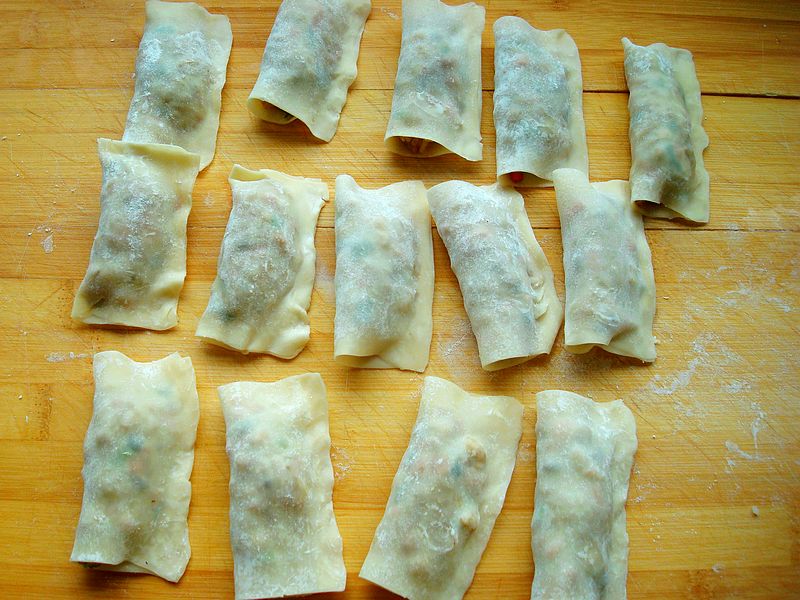 糯米鸡肉锅贴