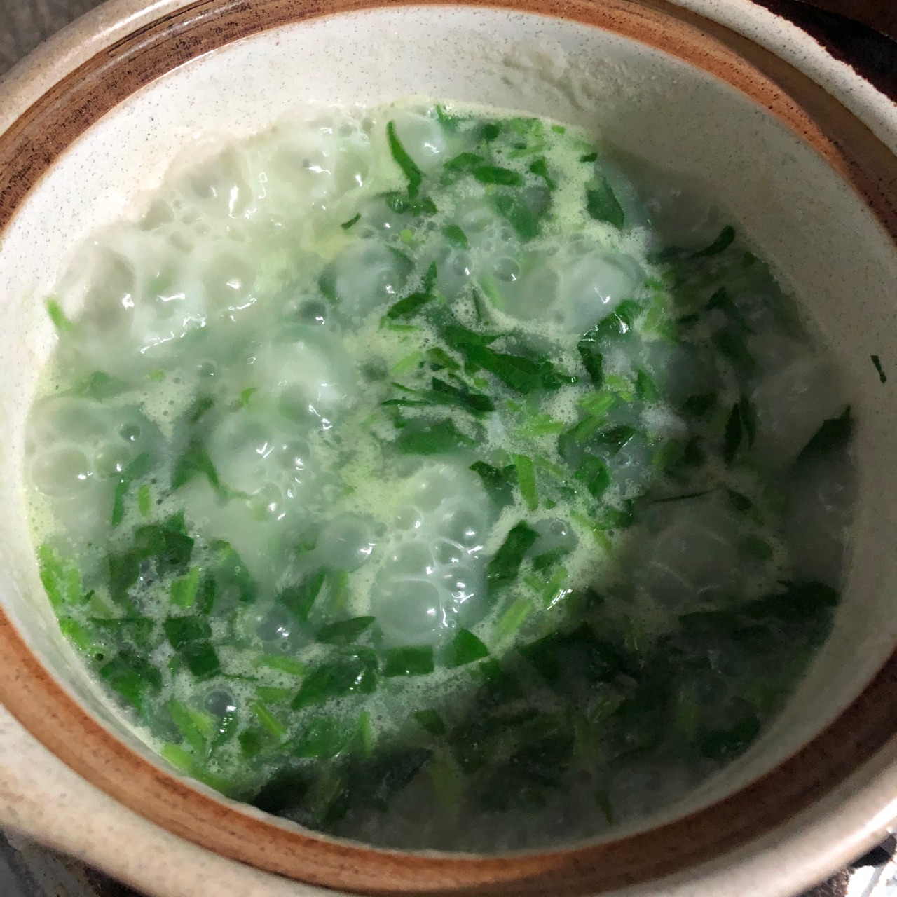 排骨菠菜粥