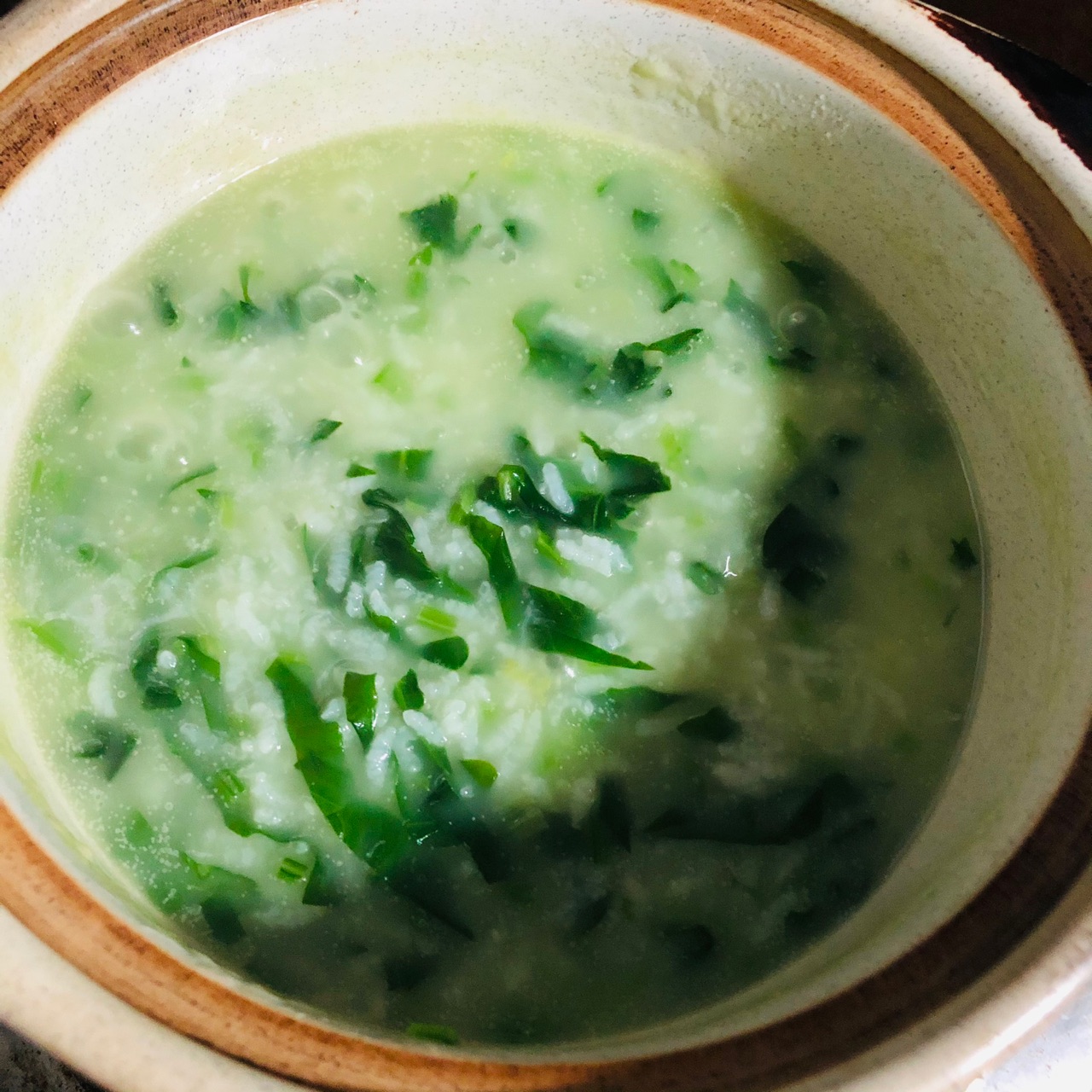 排骨菠菜粥
