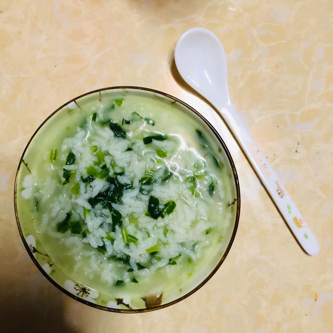 排骨菠菜粥