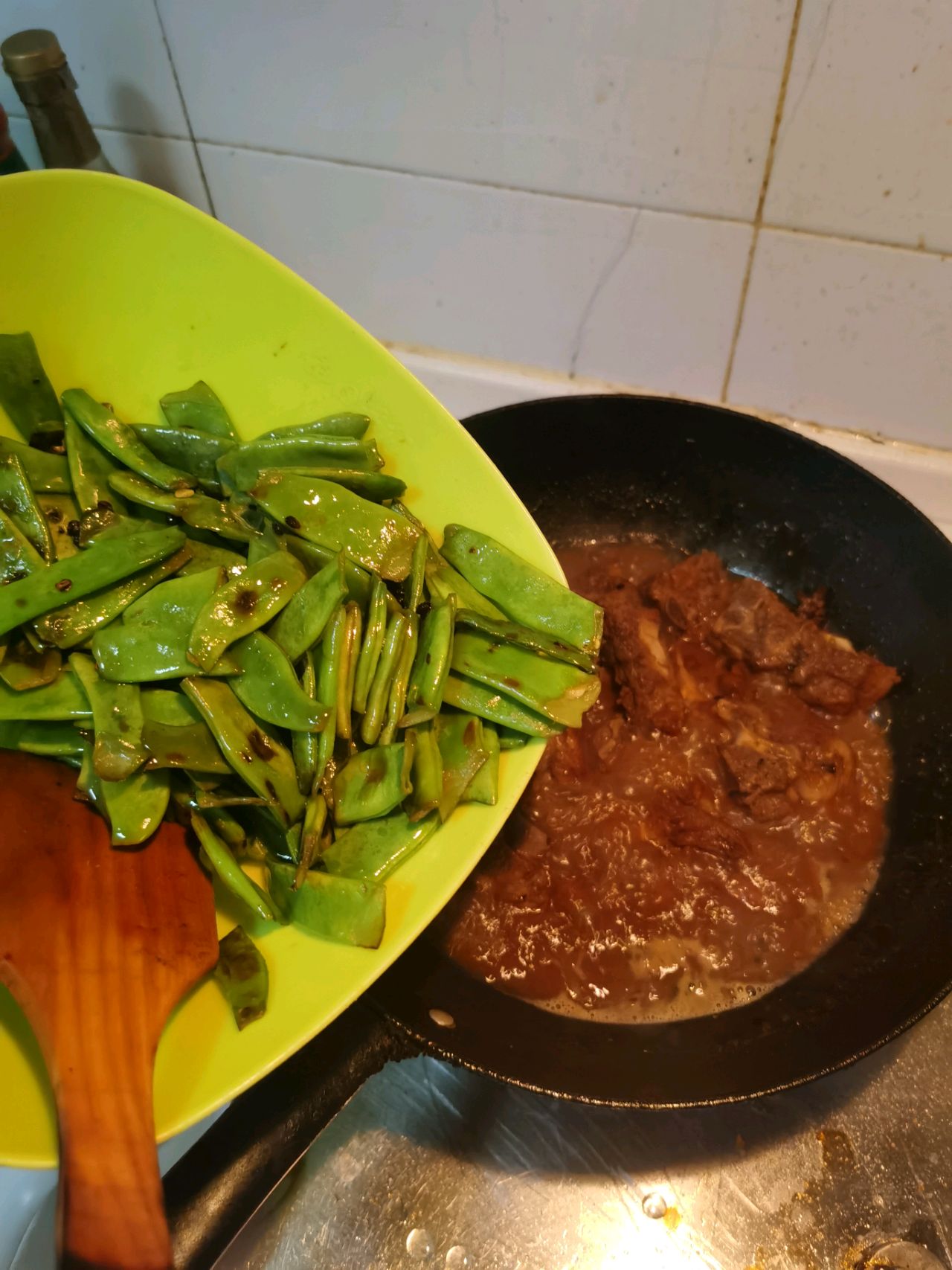 排骨炖豆角