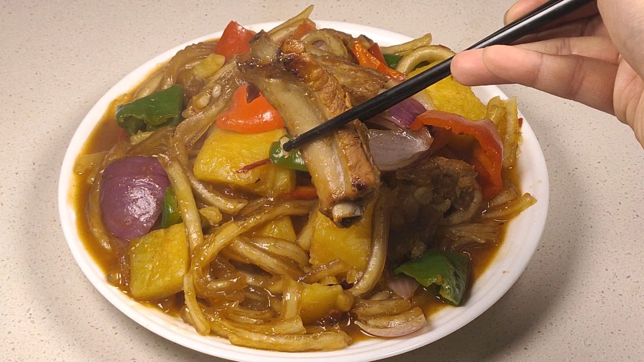 排骨炖土豆粉条