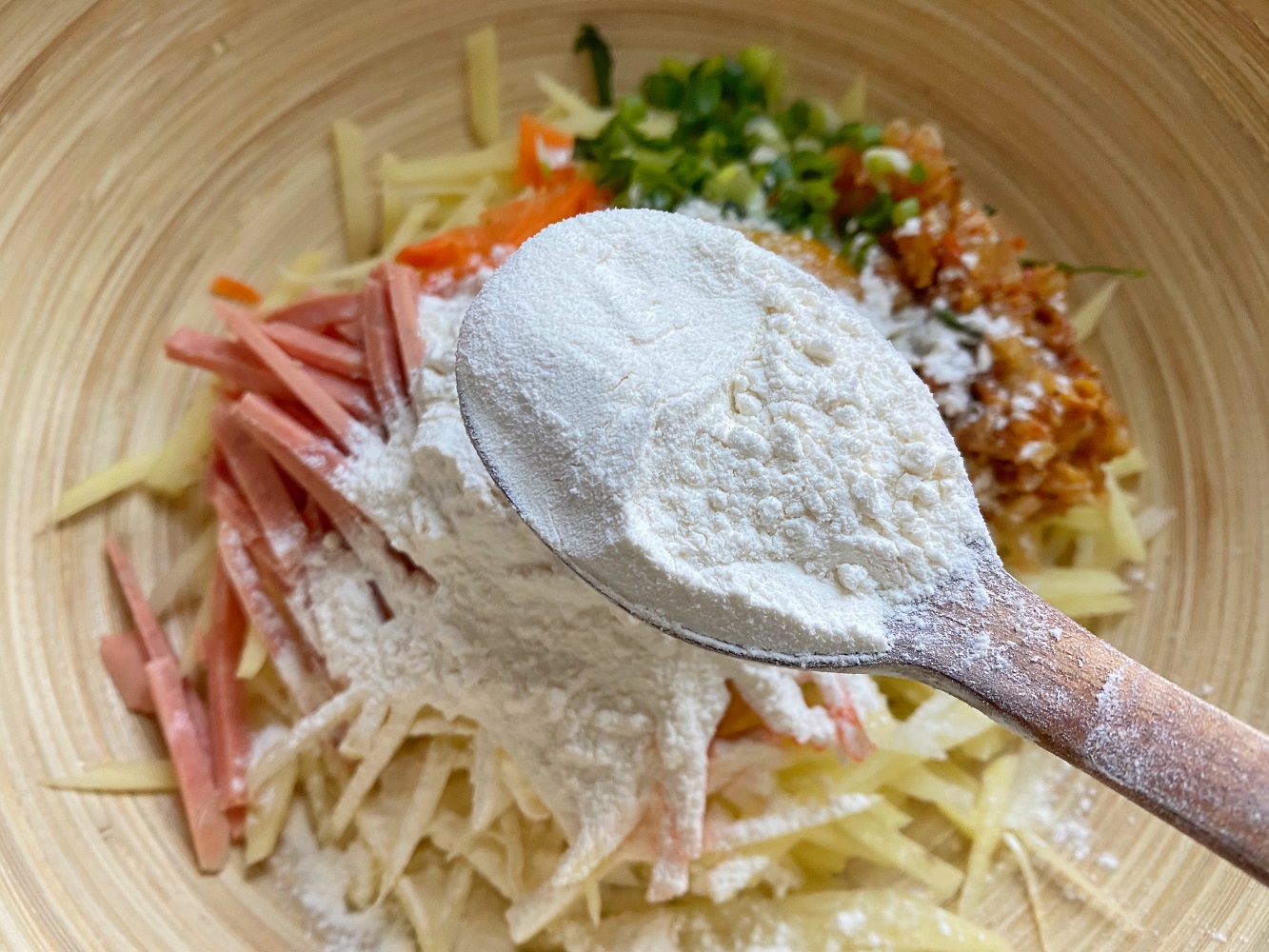 泡菜火腿土豆饼