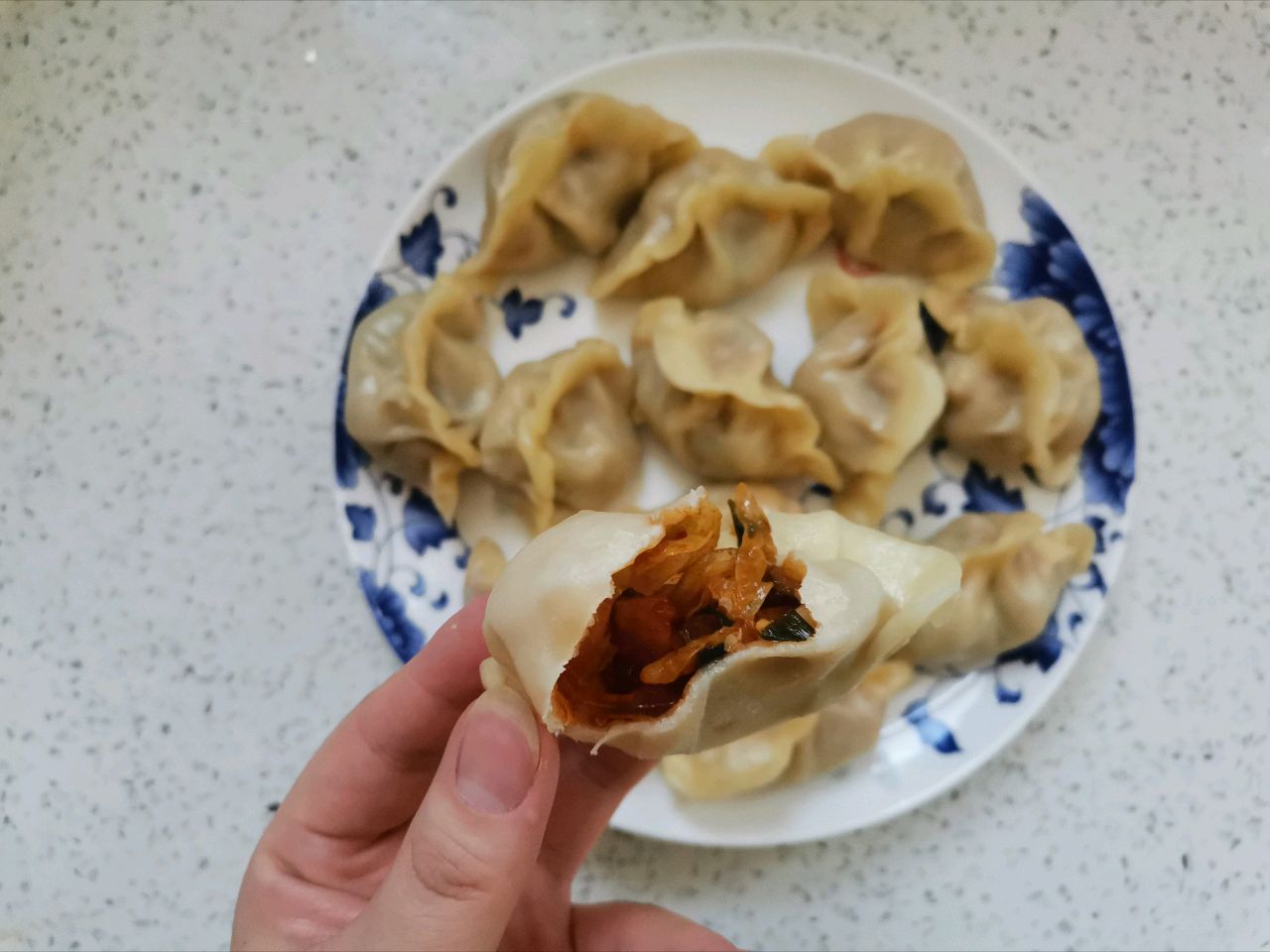 泡菜蒸饺