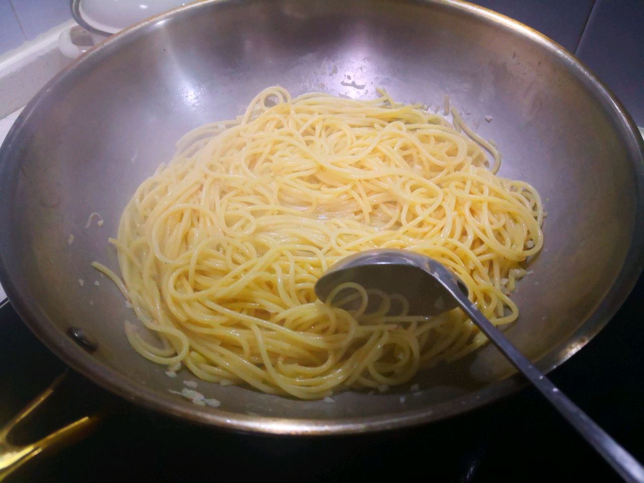 培根菠菜意面