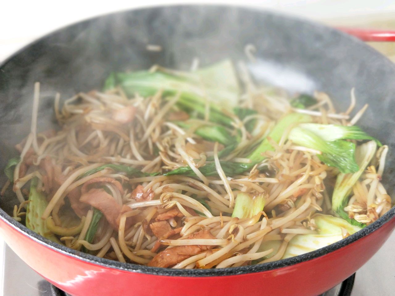 培根蚝油炒米粉
