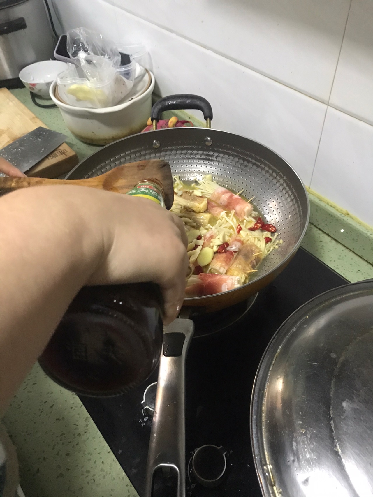 培根金针菇