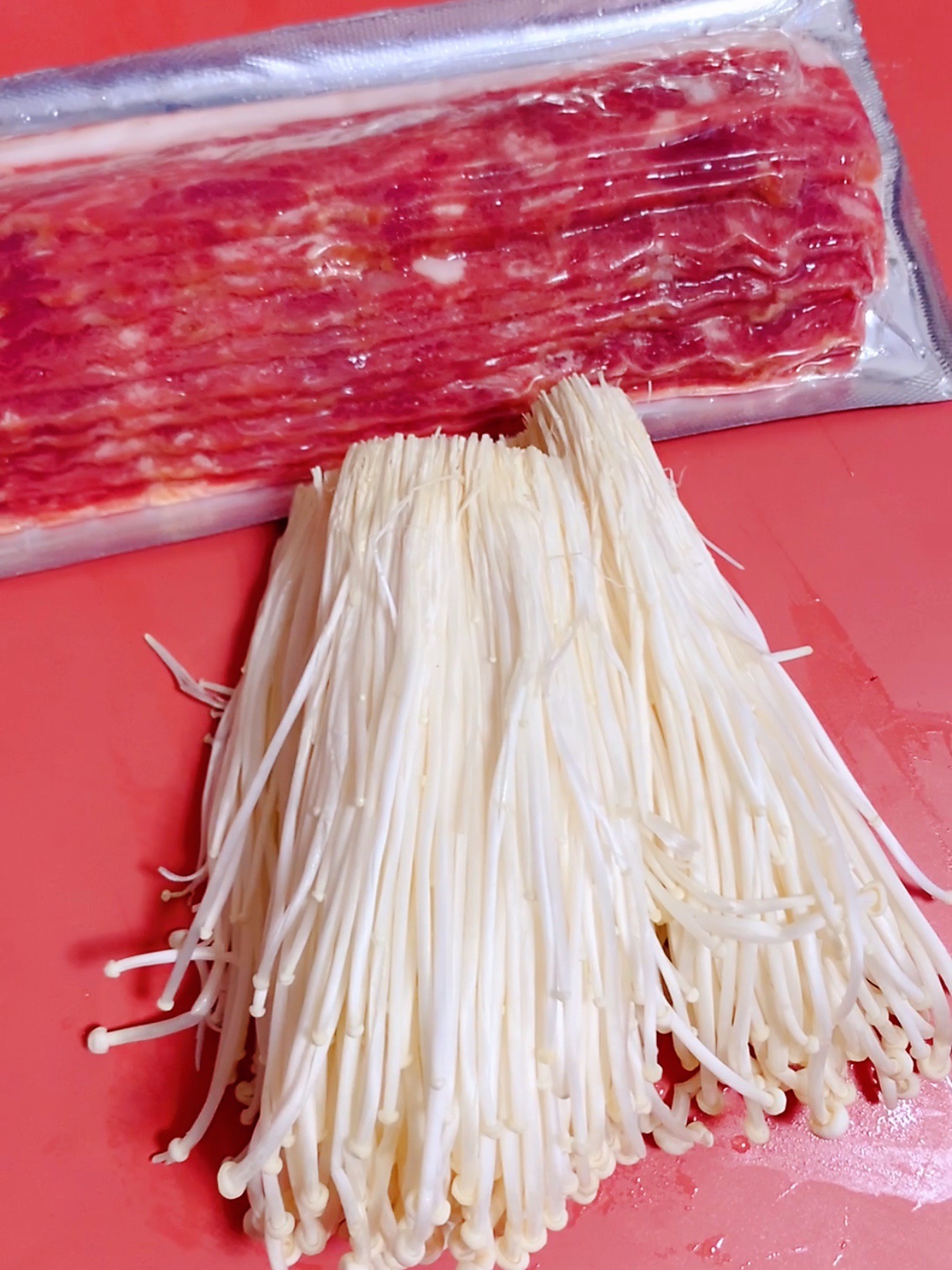 培根金针菇卷