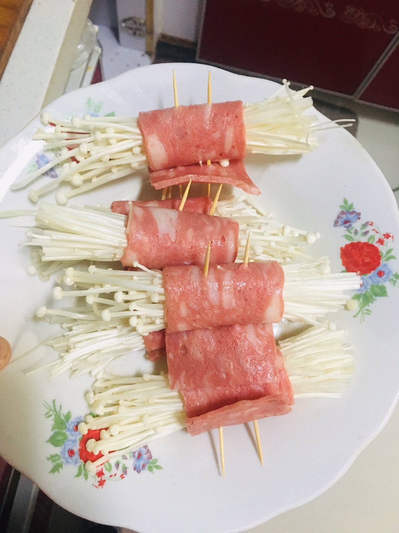 培根卷金针菇