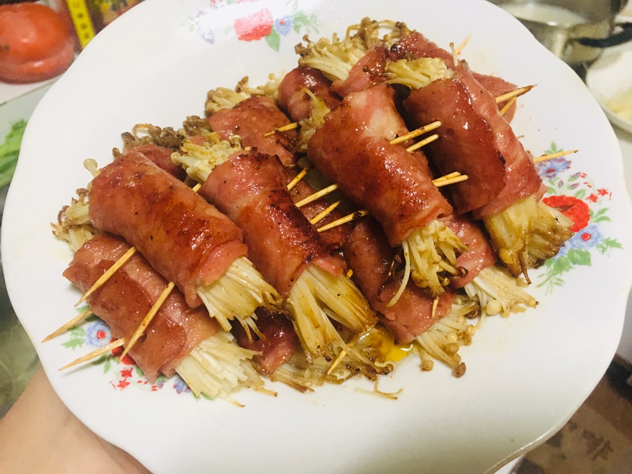 培根卷金针菇
