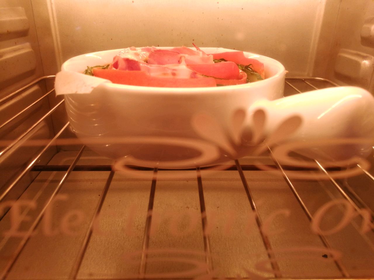 培根素菜鸡蛋卷