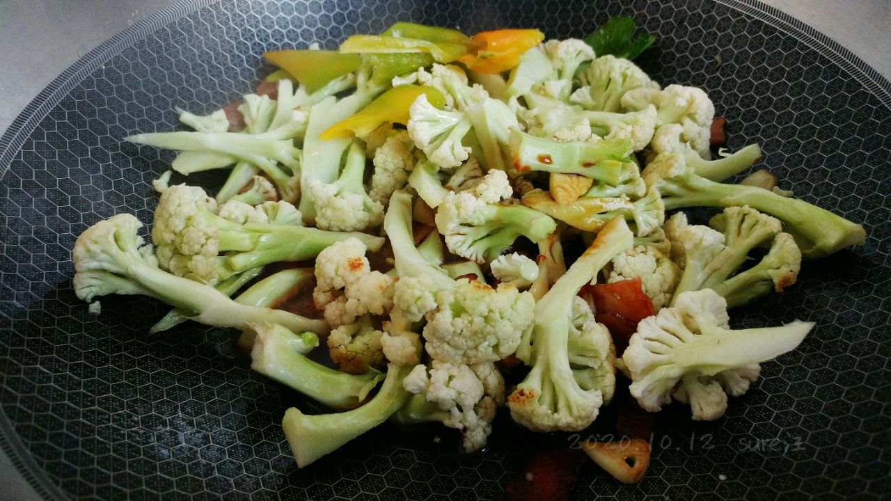 培根蒜蚝油菜花