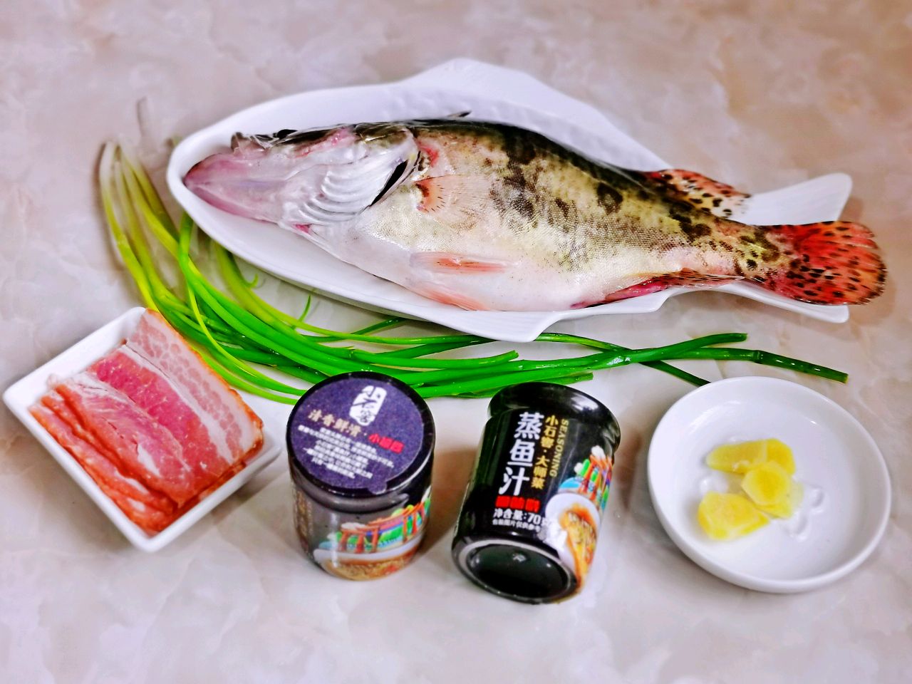 培根蒸桂鱼
