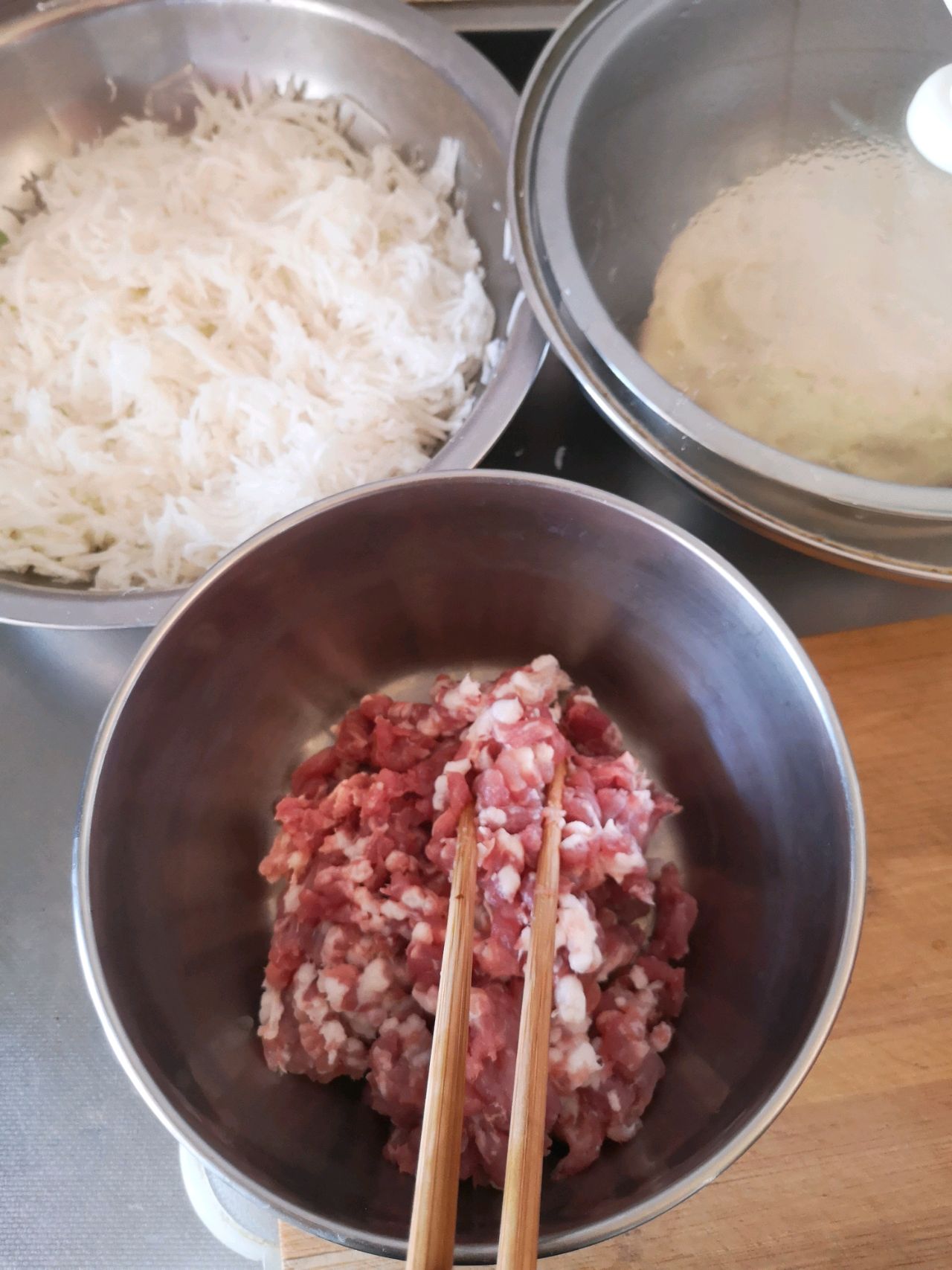 皮薄馅大之萝卜馅儿肉饼