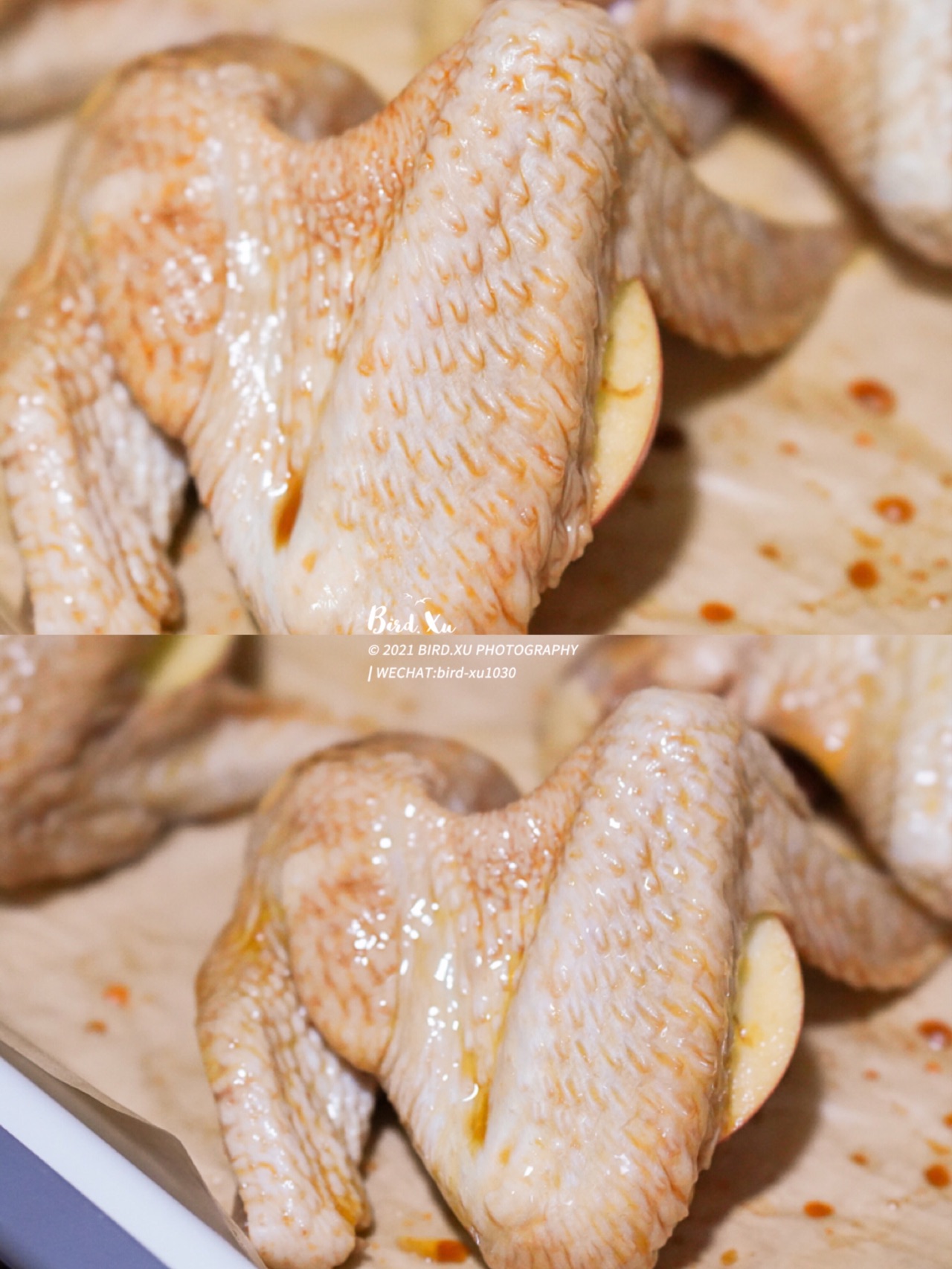 皮脆脆肉嫩嫩的果香烤鸡翅