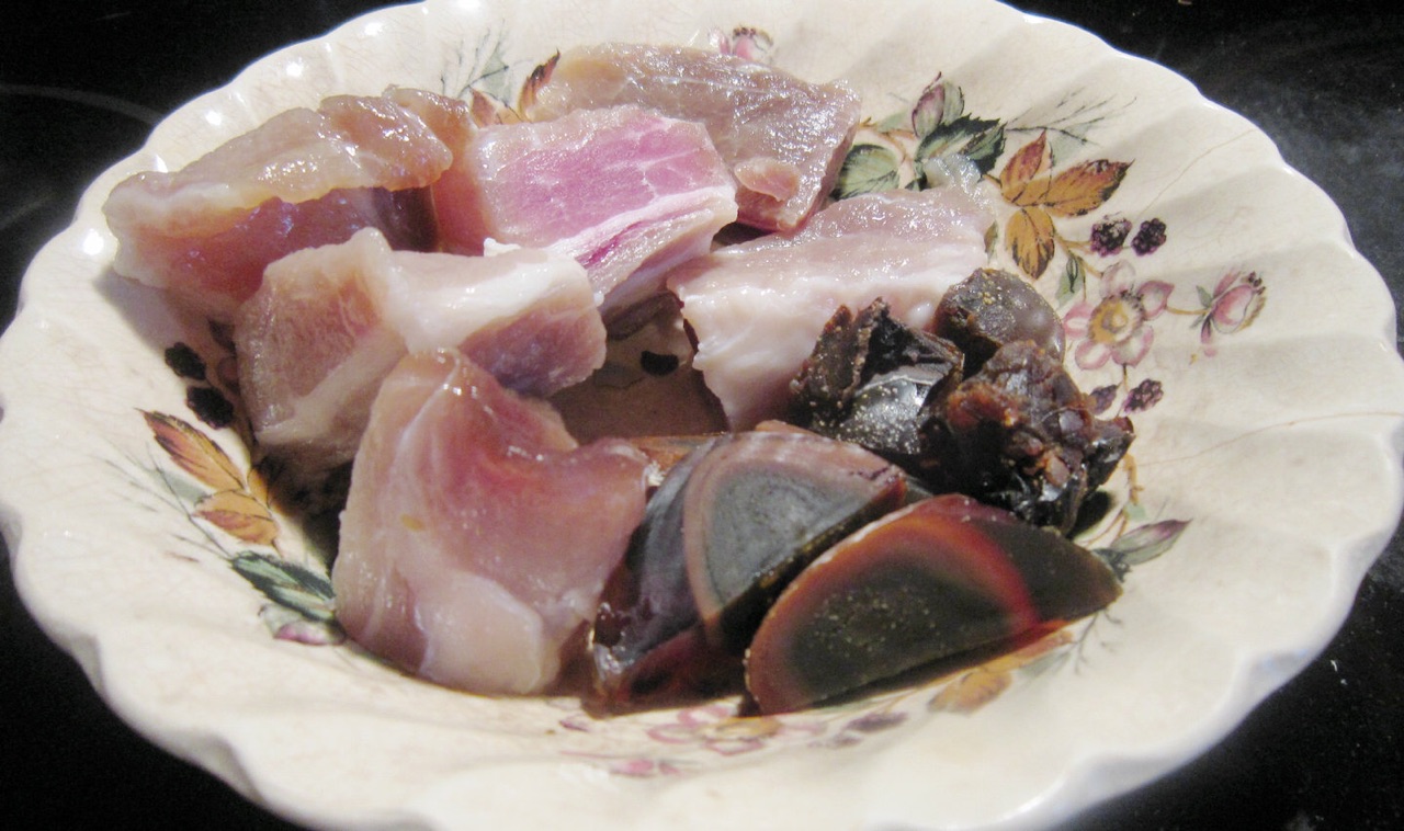 皮蛋瘦肉菜干粥