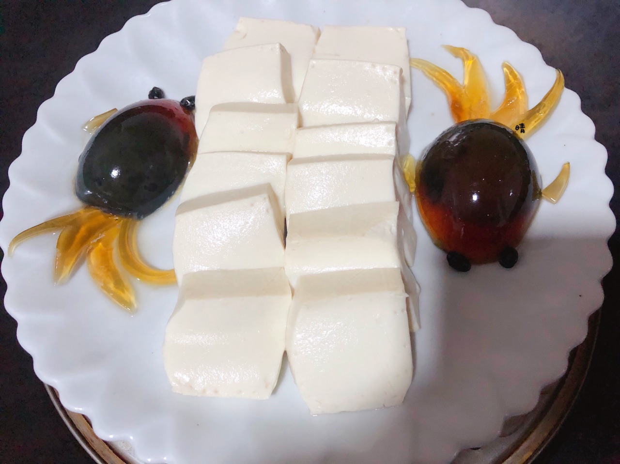 皮蛋蒸豆腐（年年有余）