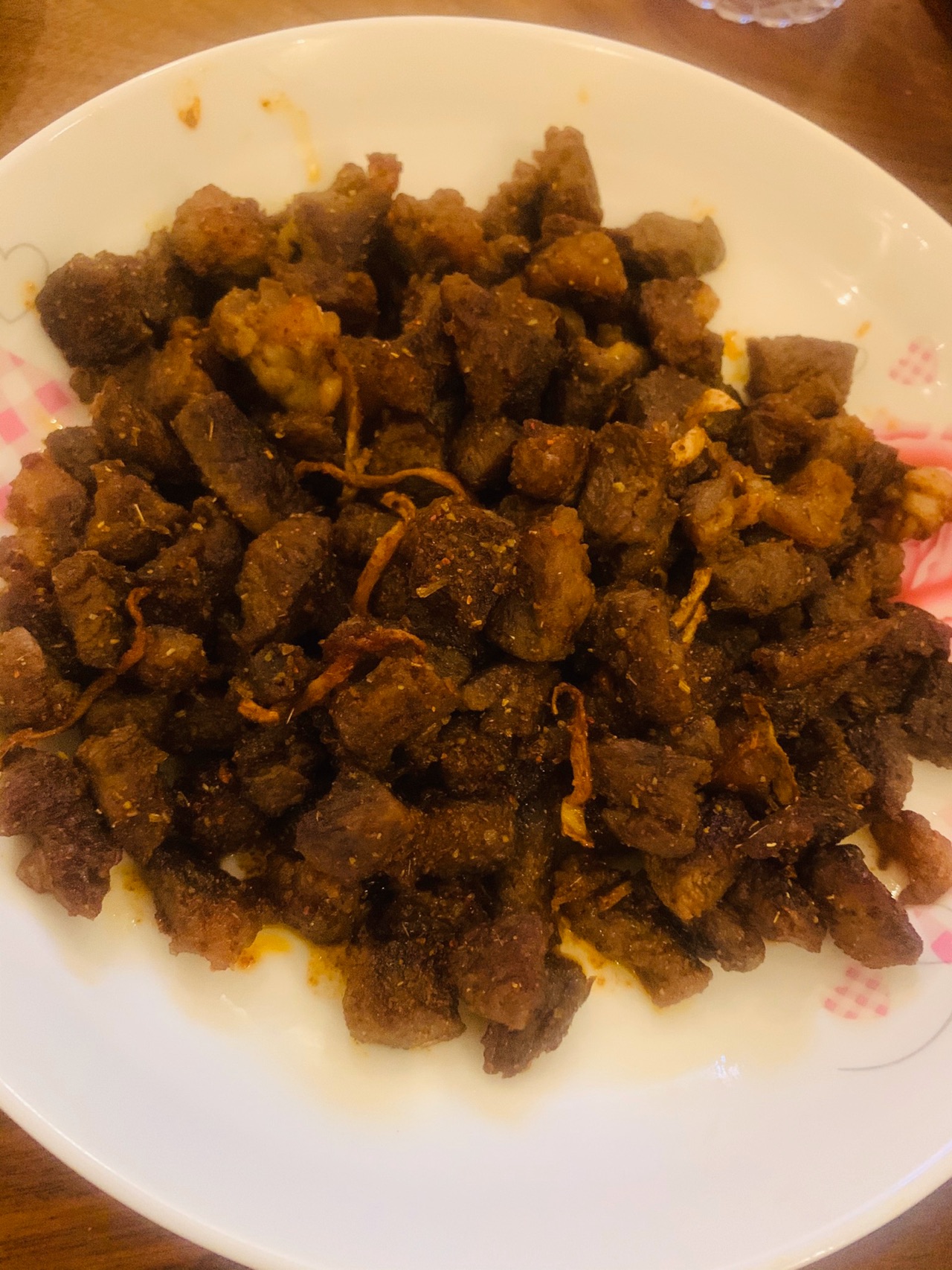 平底锅版烧烤羊肉