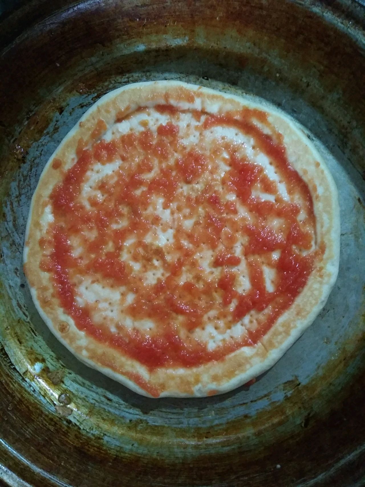 平底锅+炭炉子=披萨