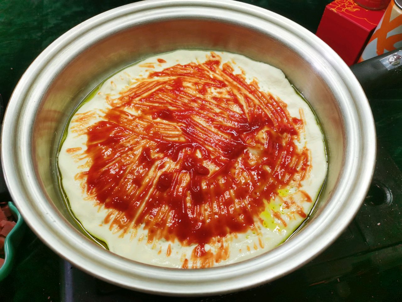 平底锅也可以做pizza