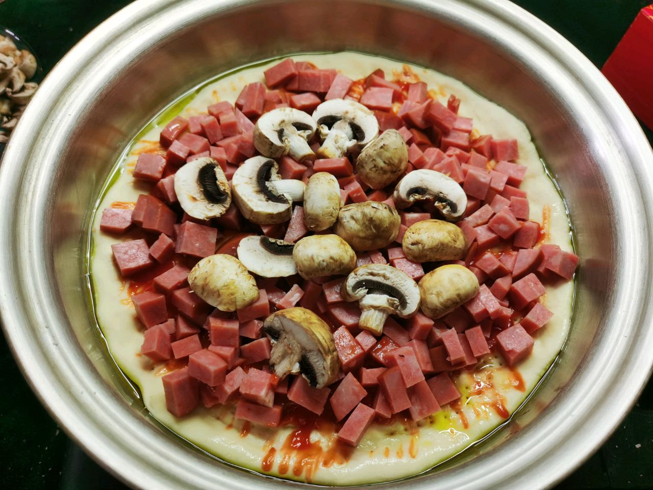 平底锅也可以做pizza