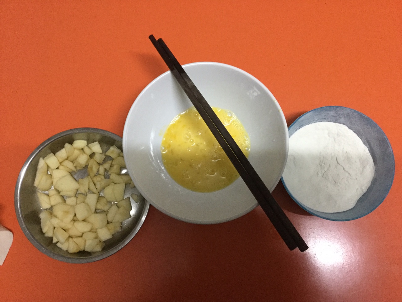 苹果鸡蛋饼