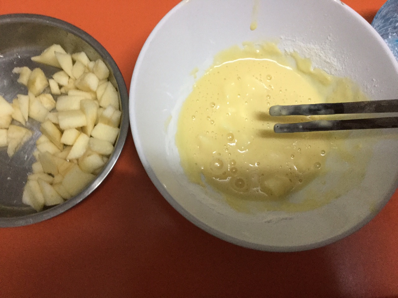 苹果鸡蛋饼