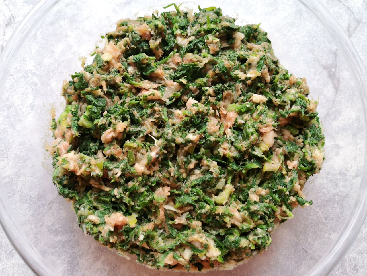 荠菜大蒸饺